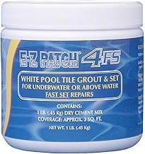 E-Z Products 4 F.s. White Pool Tile Grout Repair (Fast Set) 1 Lb.