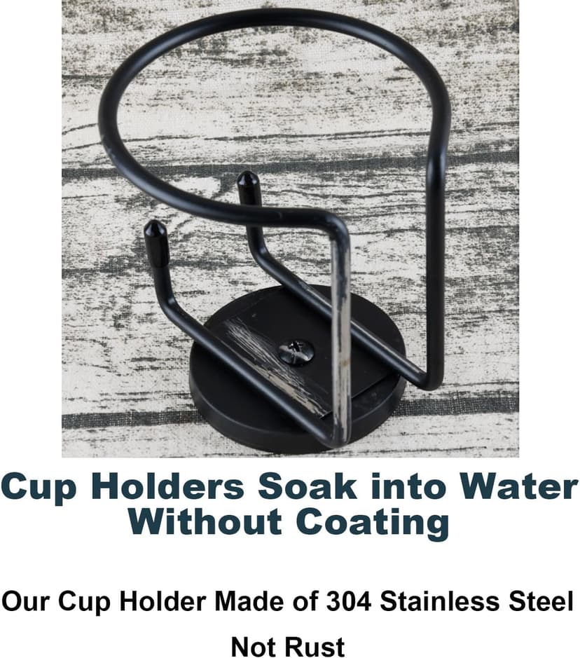 Magnetic Cup Holder, SUS 304 Stainless Steel Magnetic Drink Holder Can Holder for Tractor Truck Mower Car Treadmill Toolbox - Horizontal Surface Mounting Pack of 1