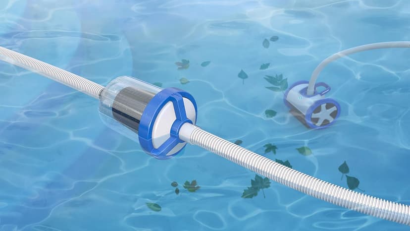 Hayward W3HSCTRACCU TracVac Suction Pool Cleaner for In-ground Pools up to 40 ft in Length + Hayward W560 PoolVac Navigator Standard Leaf Canister