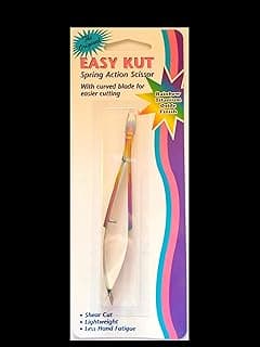 Tool Tron Easy Kut Spring Action Scissors, Titanium, Silver (00121)