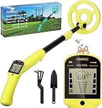 OMMO Metal Detector, Adjustable 27.5”-37.8” Metal Detector for Kids with Intuitive LCD Display, Lightweight Kids Metal Detectors with 6” Search Coil for Exploration Outdoor