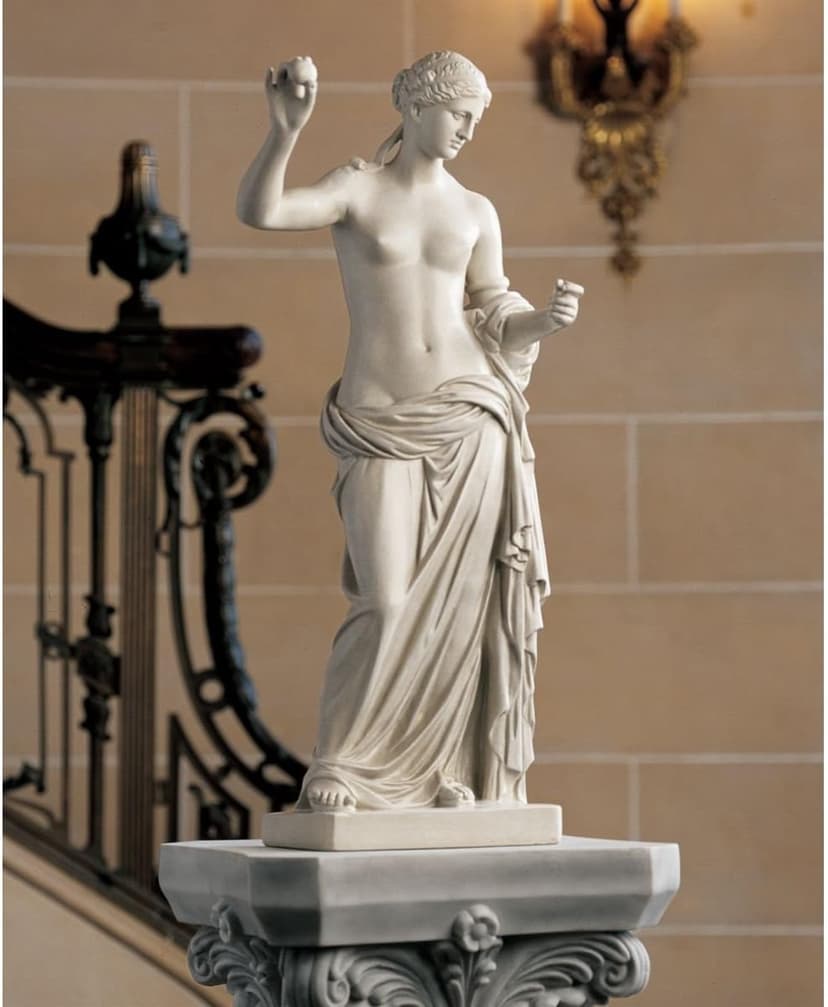 Design Toscano Venus of Arles Greek Woman Indoor/Outdoor Statue Figurine, Gallery, Antique Stone