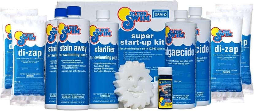 In The Swim Pool Super Opening Chemical Start Up Kit - Above Ground and In-Ground Swimming Pools - Up to 35,000 Gallons