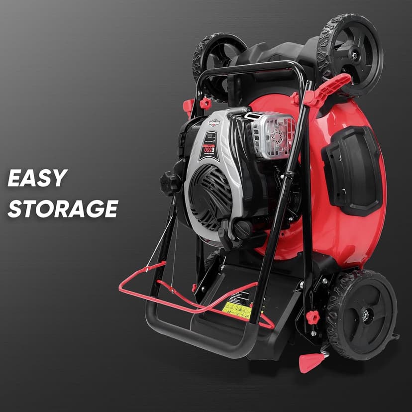 PowerSmart Self Propelled Gas Lawn Mower, 22-inch with 140cc Briggs and Stratton E550 Engine HB8622S