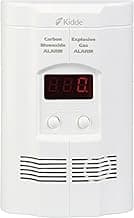 Kidde Carbon Monoxide Detector, Propane, Natural, Methane, & Explosive Gas Alarm, Plug-In Wall with 9-Volt Battery Backup, Digital LED Display