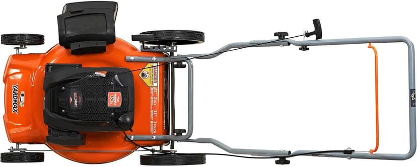 YARDMAX 21 in. 170cc 2-in-1 Gas Walk Behind Push Lawn Mower with High Rear Wheels