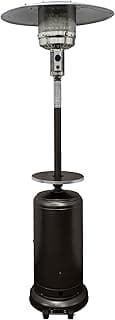 Hiland-HLDS01-CGT-Tall Patio Heater, Hammered Bronze Finish