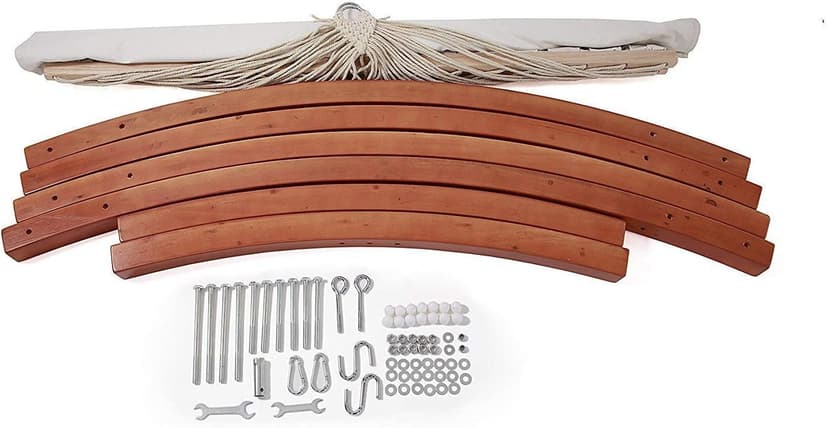 ONCLOUD Hammock Wood Arc Stand with Double Hammock (10.5 ft)