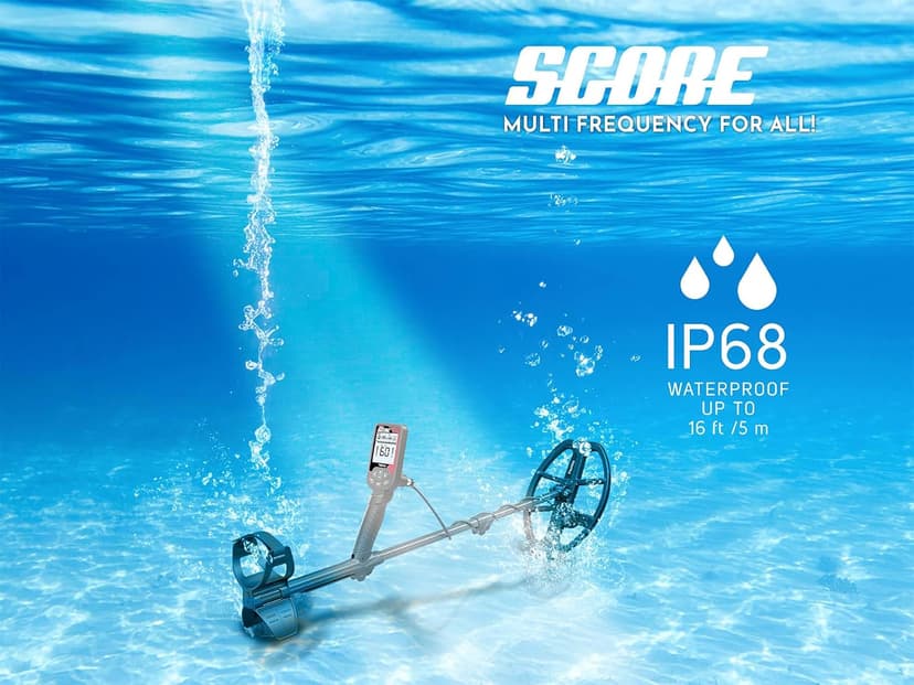 Nokta Triple Score PRO Pack Metal Detector for Adults - Fully Waterproof, Rechargeable, Multi-Frequency, Easy-to-Use Detectors for Treasure Hunting