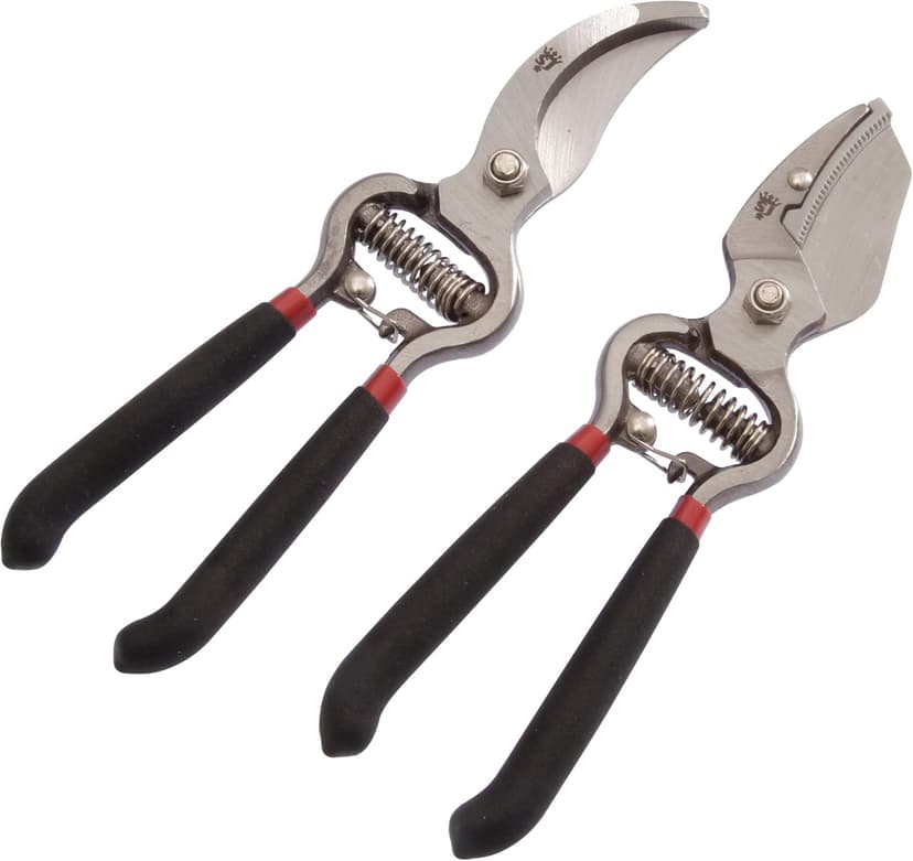 Spear & Jackson CUTTINGSET8 Traditional Bypass & Anvil Pruner/Secateur Set
