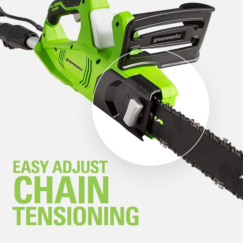 Greenworks 7 Amp (2-In-1) 10-inch Corded Electric Polesaw, PSCS06B01