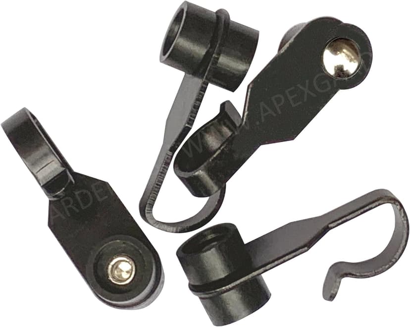 Steel Metal Slide Curtain Track Hooks with Wheels for Gazebo Curtains/Mosquito Net Screen/Rails and Tracks of Gazebo - Quantity of 36 -