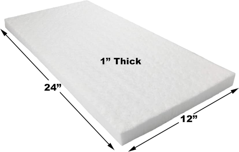 Lynn Manufacturing Ceramic Fiber Insulation, 1" Thick x 12" x 24", 2400F Fireproof Insulation Blanket, 3023E