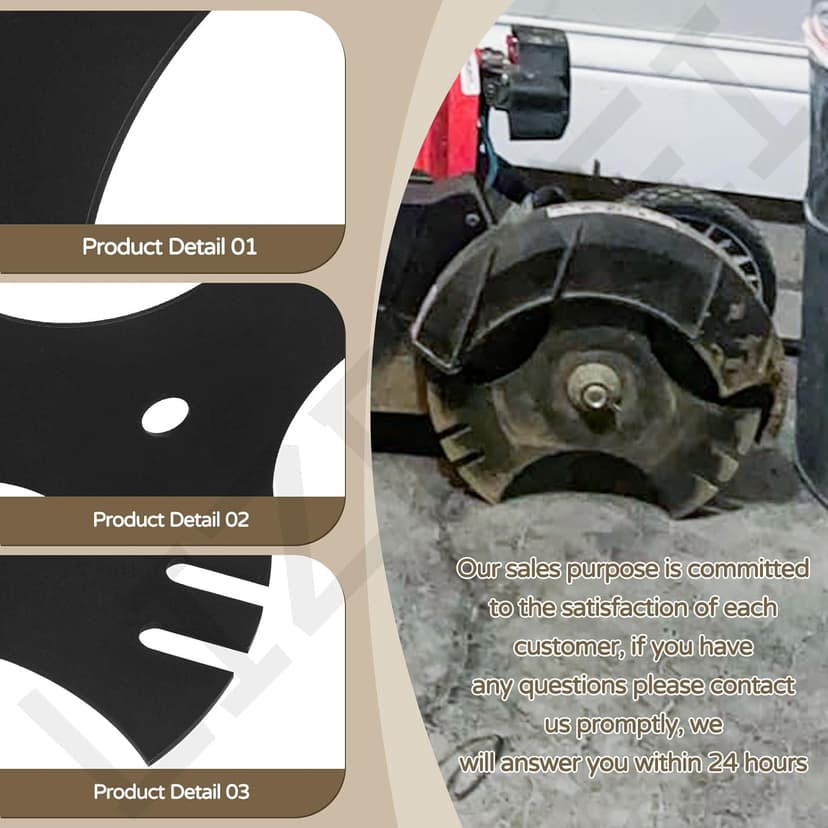 3 Pcs Universal 9" x 9" (1/2 inch Hole) Edger Blade, 3-Side Edger Star Blade for Craftsman Walk Behind Edger, Mclane 2059, Also for Power Trim Edgers Tru-Cut Edgers King Lawn Edgers