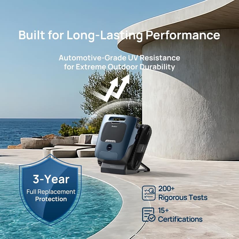 Beatbot AquaSense 2 Ultra Cordless Robotic Pool Cleaner for Complex Pools, Pool Mapping with AI Camera, 5-in-1 Cleaning, Smart Surface Parking, Pool Skimmer, Water Clarification – Prussian Blue