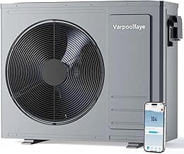 35100 BTU Above Ground Pool Heater 10000 Gallon Swimming Pool Heater Pump Heating or Cooling Electric Pool Heater For Inground Pool WiFi Control Schedule 220V 60HZ