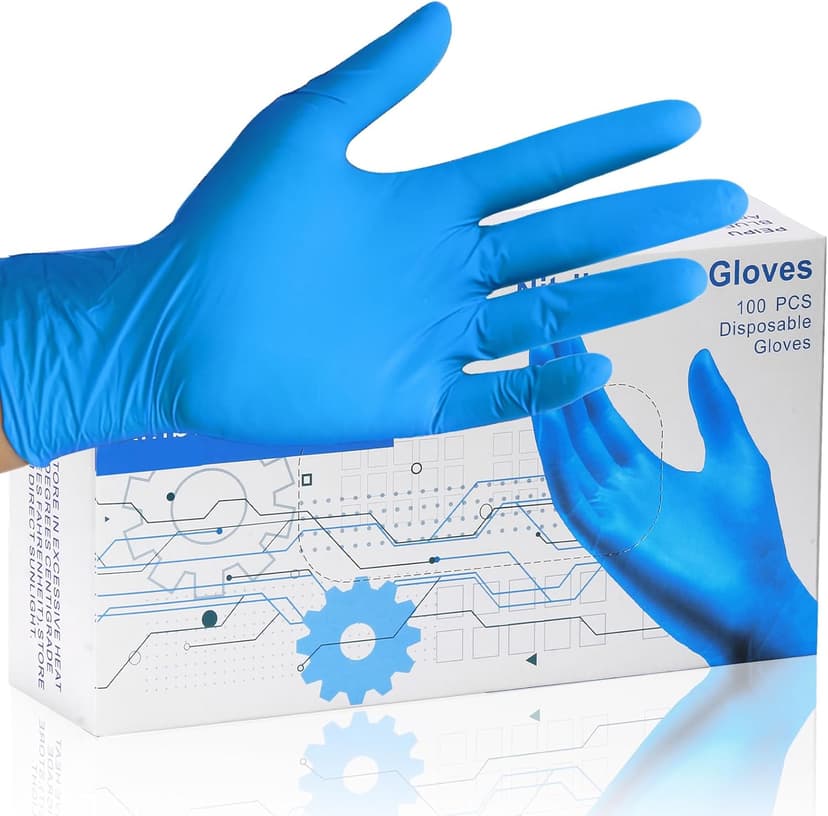 PEIPU Nitrile Disposable Gloves，Powder Free, Cleaning Service Gloves, Latex Free