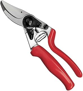 FELCO Pruning Shears (F 12) - High Performance Swiss Made One-Hand Garden Pruner with Steel Blade