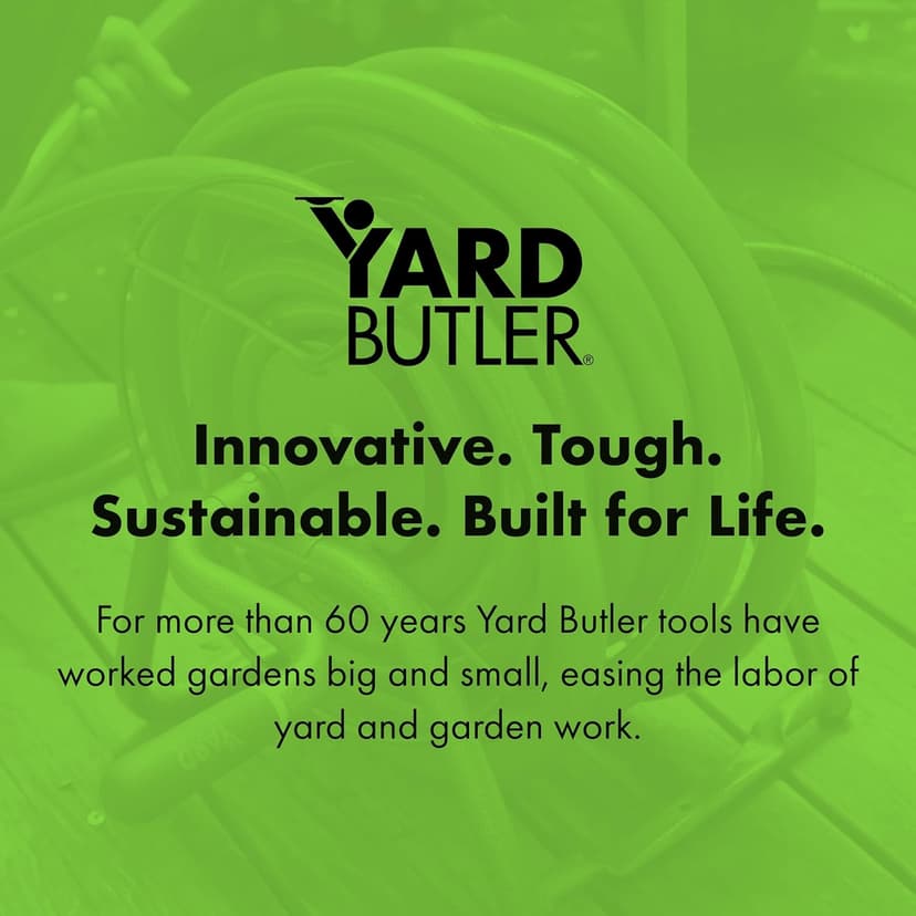 Yard Butler Handy Reel Silver Vein - Compact & Easy-to-Use Garden Hose Reel - Portable Design with Mounting Option - Make Watering Your Plants, Flowers & Lawn Easy