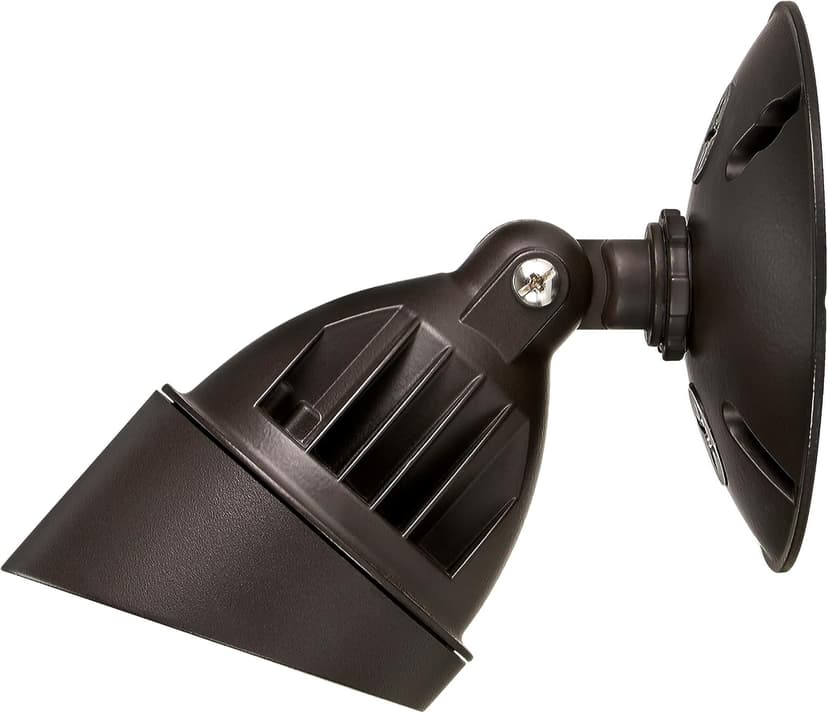 Maxxima LED Outdoor Flood Wall Light, Exterior Security Light w/Adjustable Head, 800 Lumens, 3000K Warm White, Brown (2 Pack)