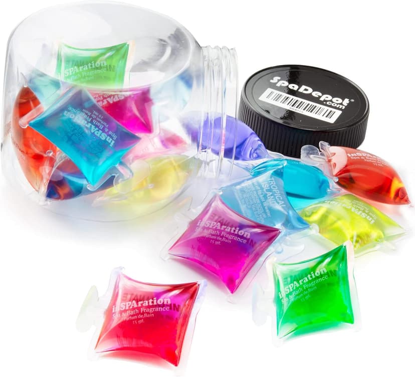 inSPAration Hot Tub Spa & Bath Aromatherapy Pods - 15 Scents Sampler