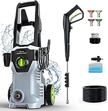 Pressure Washer, 4800PSI 3.0 GPM Max Electric Power Washer with Foam Cannon 48FT Total Long High Pressure Washer for Cars, Fences, Patios, Decks, Patios and Driveway Powerwasher