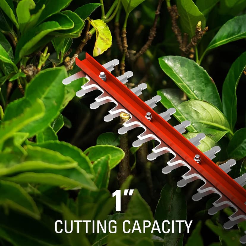 Greenworks 40V 24" Cordless Hedge Trimmer (1" Cutting Capacity), 2.0Ah USB Battery and Charger Included