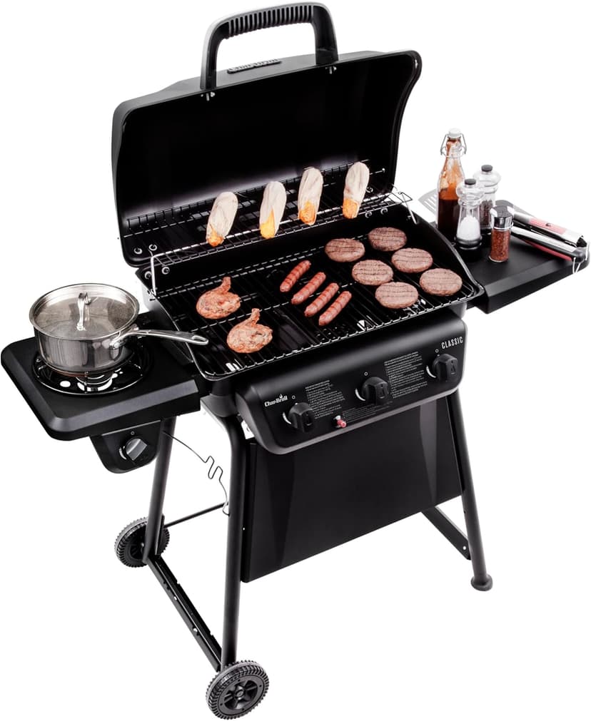 Char-Broil® Classic Series™ Convective 3-Burner with Side Burner Propane Gas Stainless Steel Grill - 463773817-P2