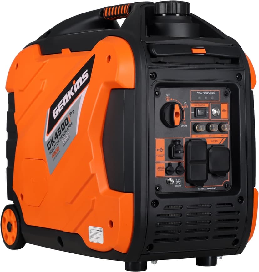 4500 Watt Portable Inverter Generator Pure Sine Wave Technology Reduced Size & Weight Manual Start | 2024 Model