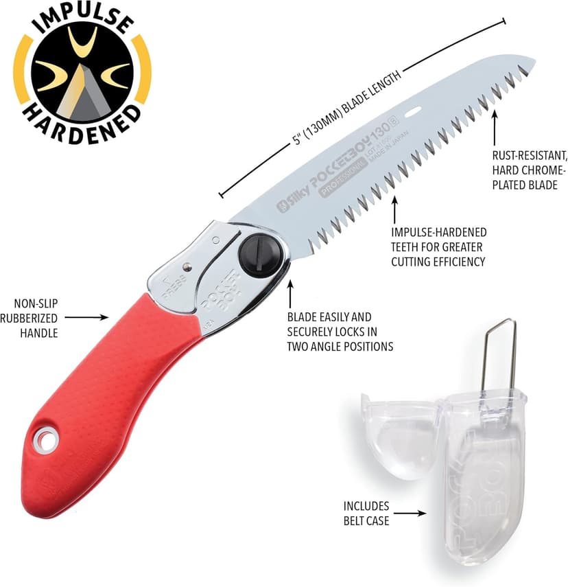 Silky Professional Series PocketBoy Folding Saw 130mm Large Teeth (346-13)