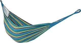 Sunnydaze Double Brazilian Cotton Hammock for Outside - 450-Pound Capacity Outdoor Hammock - Sea Grass