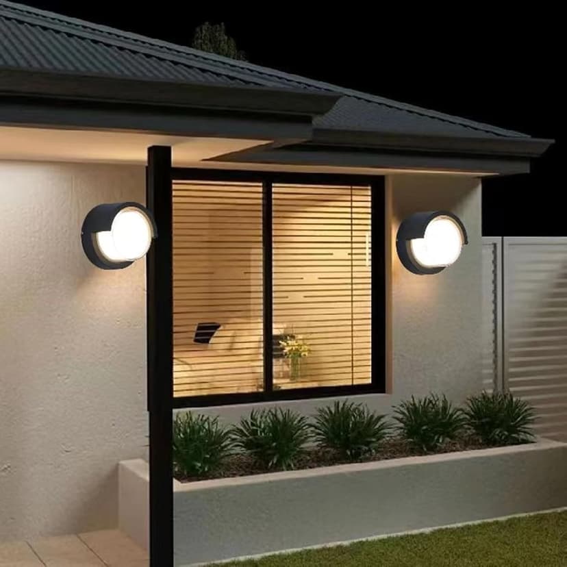 Outdoor Wall Lights 1800 Lumen Porch Light Wall Mount 3000K Modern Exterior Lighting Fixtures Sconces for House Outside 4 Pack(Warm)