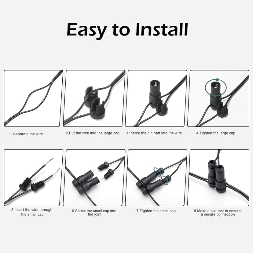 Low Voltage Landscape Lighting: 10W 1000LM LED Landscape Lights Outdoor 2700K Warm White Spotlights with IP67 Waterproof for Yard Garden | 6 Pack of 12V/24V Low Voltage Lights with Connectors