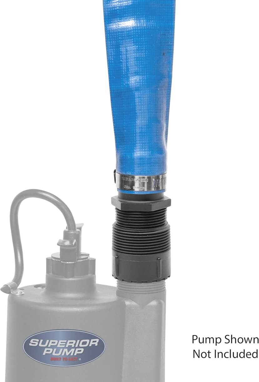 Superior Pump 99621 Lay-Flat Discharge Hose Kit, 1-1/2-Inch by 25-foot