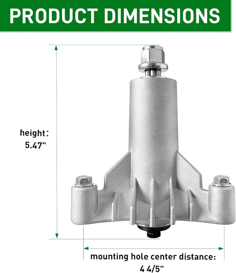 130794 Spindle Compatible with Craftsman LT1000 LT2000 DYT4000 42" Deck Tractor, HU, Poulan Pro Riding Mower, Replace 532128285 532130794 532133172 2-Pack