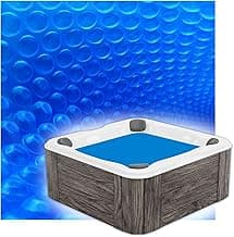 Hot Tub Bubble Cover, 7x7 Foot Hot Tub Thermal Blanket Square Solar Cover Insulation Blanket for Outdoor Hot Tub