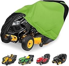 Riding Lawn Mower Cover with Bagger Attachment,Waterproof Heavy Duty Fits Up to 54”Mower Decks,600D Polyester Oxford UV and Water Resistant,Windproof Buckle Strapping Designed