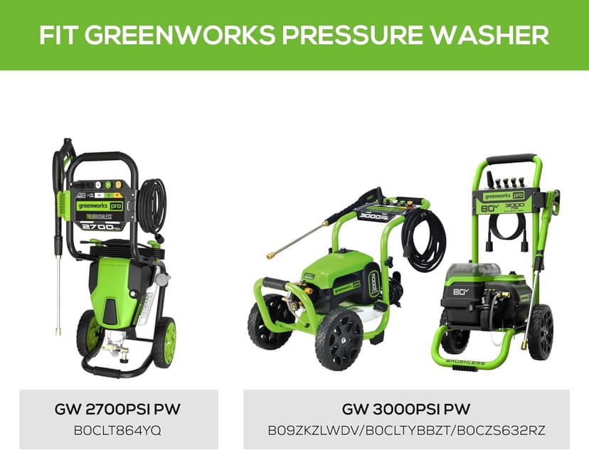 Greenworks 5210902 15" Extension Included Surface Cleaner, Green
