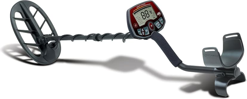 Bounty Hunter Land Ranger Pro Metal Detector, 11 Inch Waterproof DD Searchcoil, Adjustable Length, Lightweight, Ergonomic, Comfortable Padded handgrip, and armrest, Detect Coins Up To 10 Inches Deep