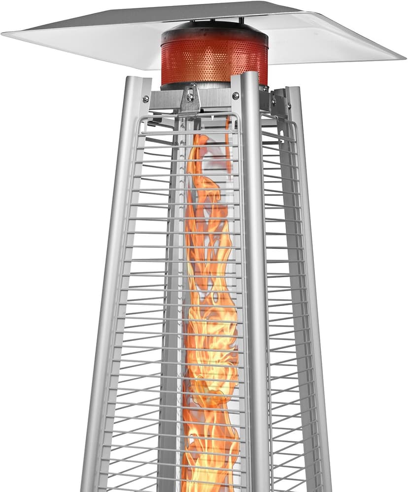 Outdoor Propane Patio Heater - Commercial LP Gas Porch & Deck Heater - Black