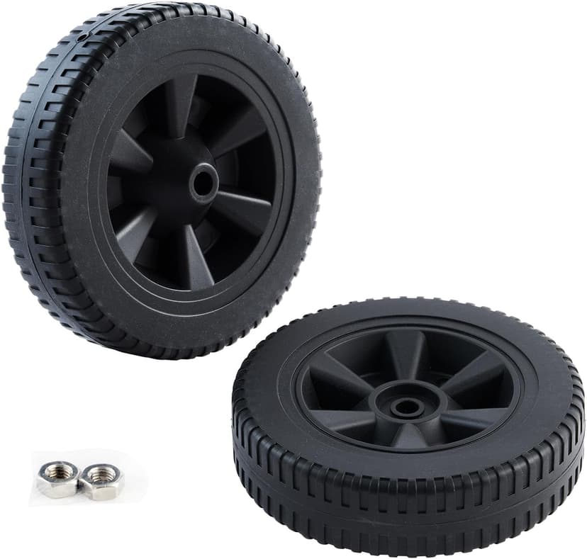 7 Inch 70-05-104 DGF493BNP DGH474CRP Wheels Replacement Parts for Dyna Glo Grill Wheels DGF510SBP DGH450CRP DGH450CRP-D DGH450CRP-D DGB494SPB Plastic Black Gas Grill Wheel Replacement 2 pcs