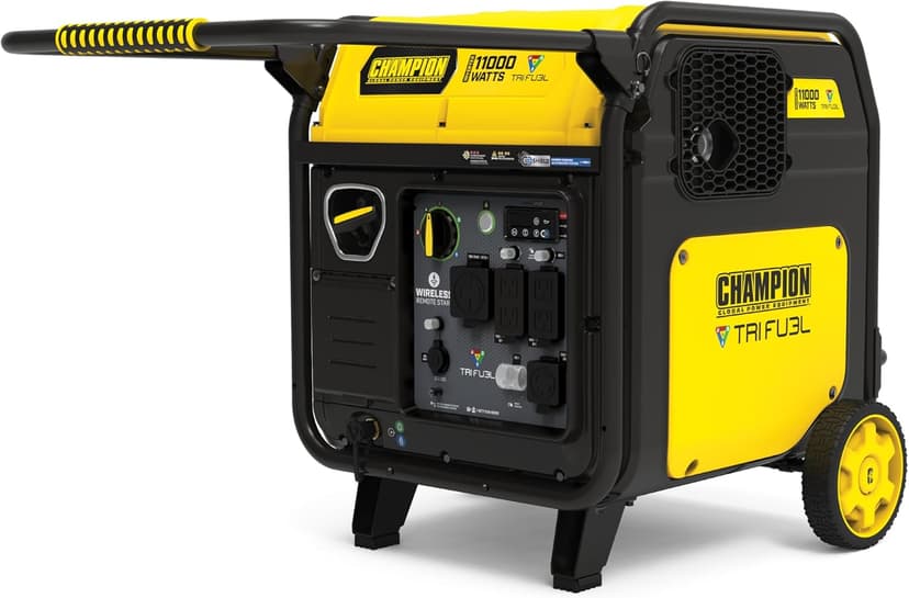 Champion Power Equipment 11,000-Watt Wireless Remote Start Tri Fuel Home Backup Portable Inverter Generator with Quiet Technology and CO Shield®