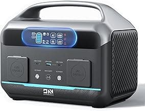Portable Power Station 600W(Surge 1200W), 576Wh LiFePO4 Battery, <10 MS UPS/ 1 Hour Fast Charging, 100W USB-C Output, Solar Generator for Home Backup, Camping & RVs, Off-grid Power Outage, CPAP