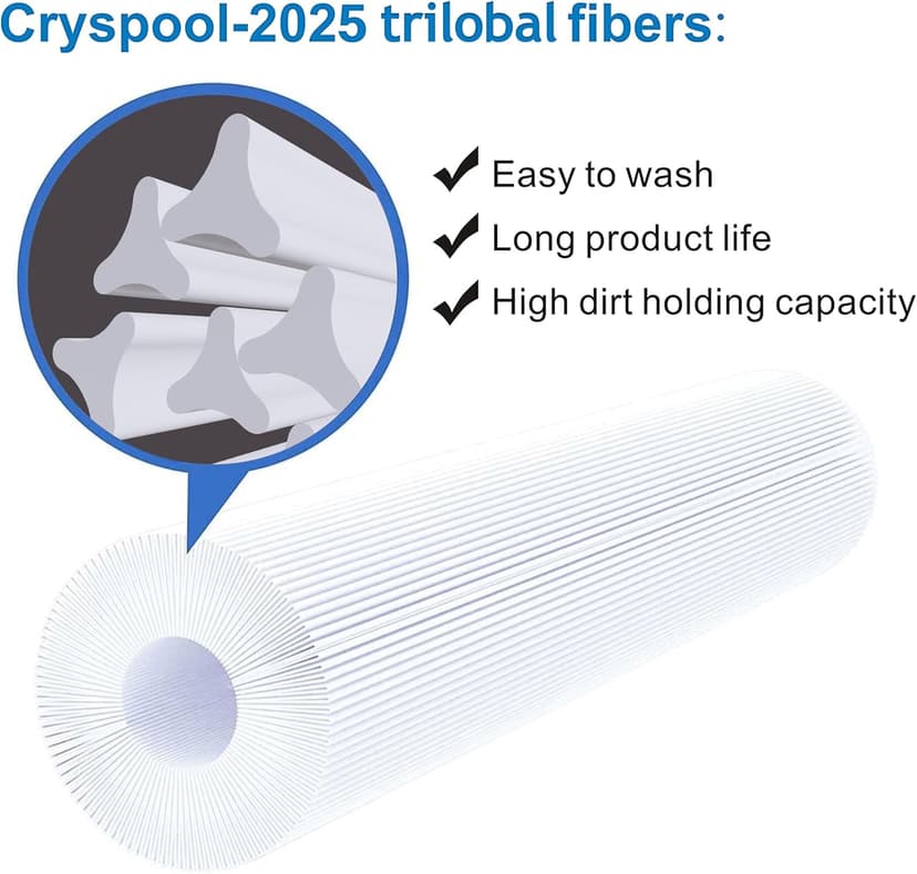 07022 Filter Compatible with Caldera 50, Caldera Spas, C-7350, 1019401, 73532, PCD50N, FC-3963, 50 Sq. Ft Spa Filter Cartridge, 1 Pack