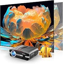 Daylight Projector 4K Ultra HD 1800 High ANSI Smart Home Theater with WiFi 6, Bluetooth, NFC, Streaming Apps, Bright Daytime Proyector, HDR10+, Auto Focus, HDMI 2.1 ARC USB for Movie Video Gaming CIVE