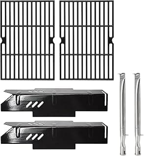 Grill Grates Kits for Dyna Glo Grill Replacement Parts 2 Burner, Dynaglo DGF350CSP, DGF350CSP-D, Heat Tent Plates, Burner Tubes and Cooking Grates for Dyna Glo 2 Burner Gas Grill Replacement Parts.