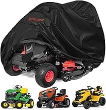 Riding Lawn Mower Cover, Eventronic 54“ Riding Lawn Tractor Cover Waterproof Heavy Duty Durable (420D-polyester oxford)