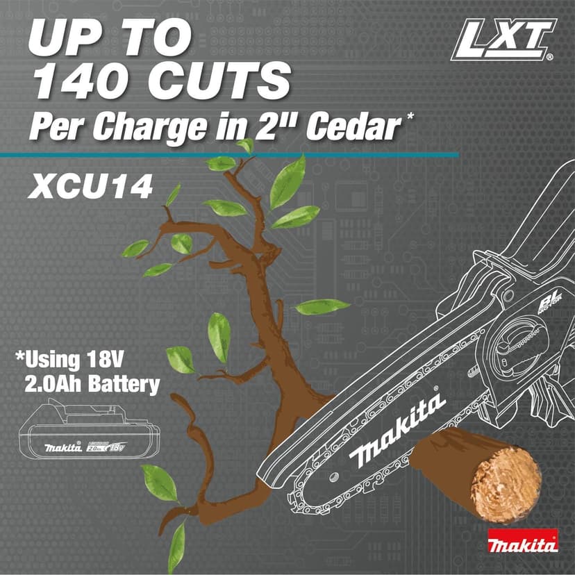 Makita XCU14Z 18V LXT® Lithium-Ion Brushless Cordless 6" Pruning Saw, Tool Only