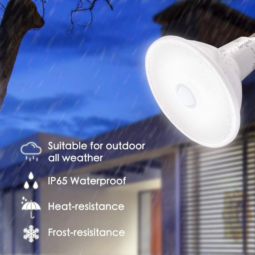 Sengled Motion Sensor Flood Light Bulbs, Dusk to Dawn LED Security Light E26 Base PAR38 Motion Activated 5000K Daylight,1500LM, Waterproof for indoor-outdoor, 2 Pack 4th Gen