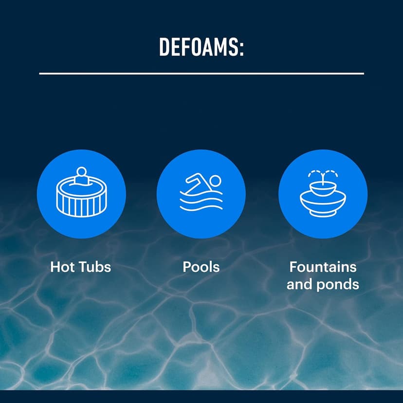 Essential Values Hot Tub, Pool & Spa Defoamer (32oz) – Quickly Removes Foam Without The Use of Harsh Hot Tub Chemicals, Eco-Friendly & Safe with Silicone Emulsion Formula. Get The Foam Down